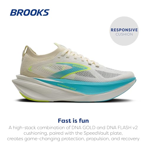 Brooks Men's Hyperion Max 3 Neutral Running Shoe - Coconut/Ipanema/Nightlife - 11.5 Medium