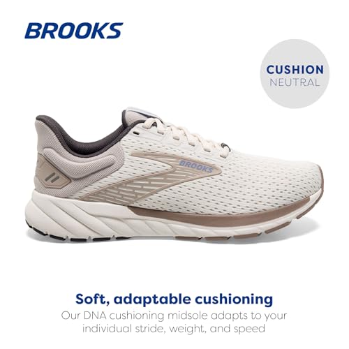 Brooks Women’s Anthem 6 Neutral Running Shoe - Coconut/Portabella/Iris - 10 Medium - alternate view 3