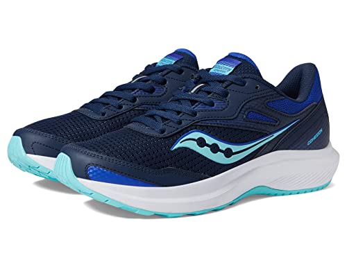 Saucony Women's Cohesion 16 Sneaker, Night/Aqua, 9
