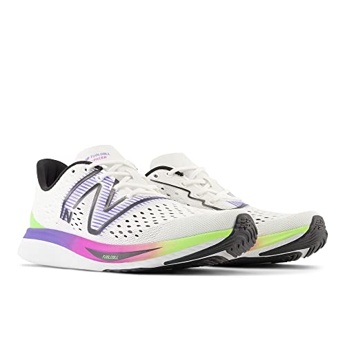 New Balance Women's FuelCell SuperComp Pacer V1 Running Shoe, White/Electric Indigo/Thirty Watt, 6.5 W