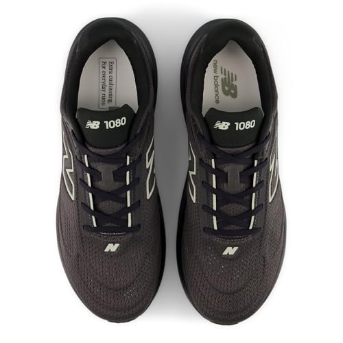 New Balance Men's Fresh Foam X 1080 V15 Running Shoe, Black/Faded Black, 7 W