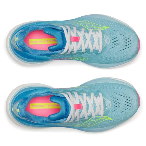 Saucony Women's Running Ride 19 Sneaker Air/Vizipink, 9.5