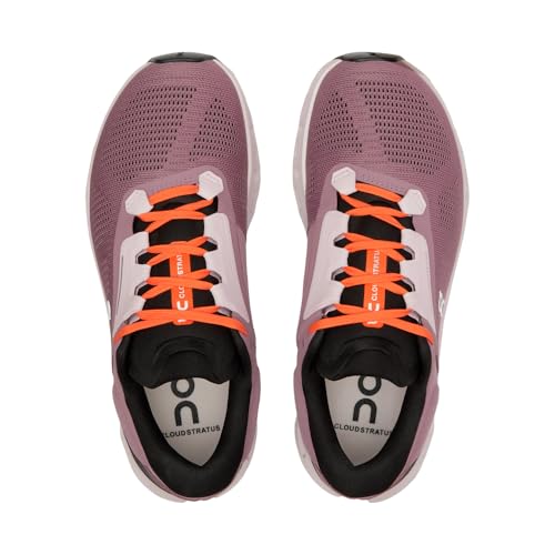 On Women's Cloudstratus 3 Running Shoes Sneakers (Quartz - Lily, US Footwear Size System, Adult, Women, Numeric, Medium, 10)