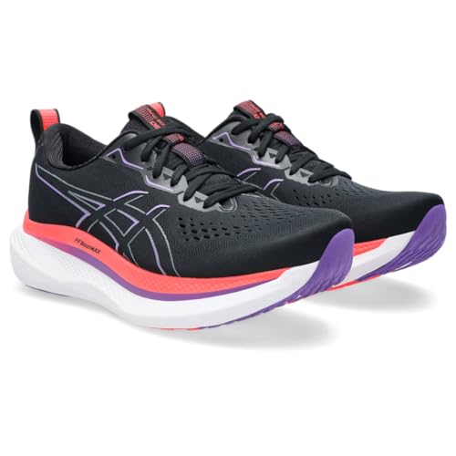 ASICS Men's GLIDERIDE MAX Running Shoe, 10.5, Black/Flash RED