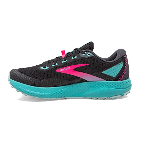 Brooks Women’s Divide 3 Trail Running Shoe - Pearl/Blue Coral/Pink - 8.5 Medium