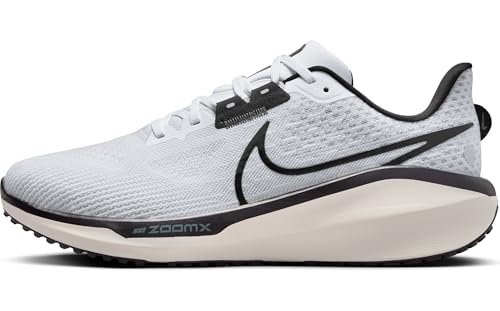 Nike Vomero 17 Men's Road Running Shoes (FB1309-104, White/Pure Platinum/Vintage Green/Black) Size 8