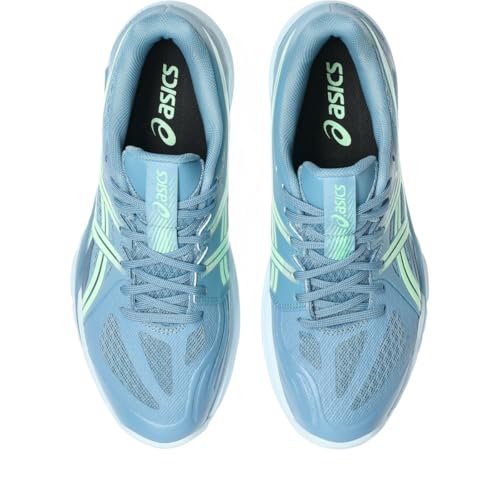 ASICS Men's POWERBREAK FlyteFoam Handball Shoe, 7, SABA Blue/Menthol