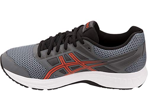 ASICS Men Gel-Contend 5 Running, Steel Grey/Red Snapp, 11.5 M US
