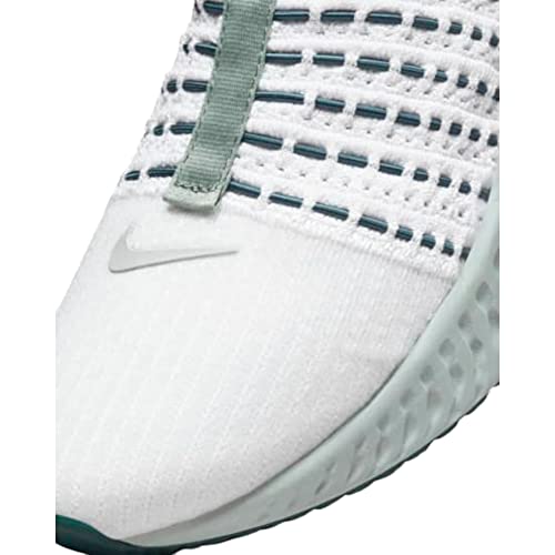 Nike React Phantom Run FK 2 Womens Shoes, Platinum Tint/Dark Teal Green/Jade Smoke/Light Silver, 9 M US