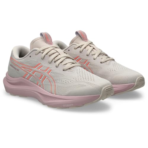 ASICS Kid's GT-2000 14 Grade School Running Shoes, 1, Mineral Beige/Sun Coral
