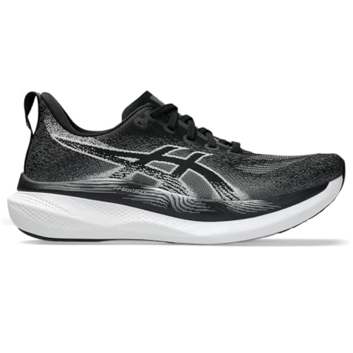 ASICS Men's GLIDERIDE MAX 2 Running Shoes, 10, Black/White