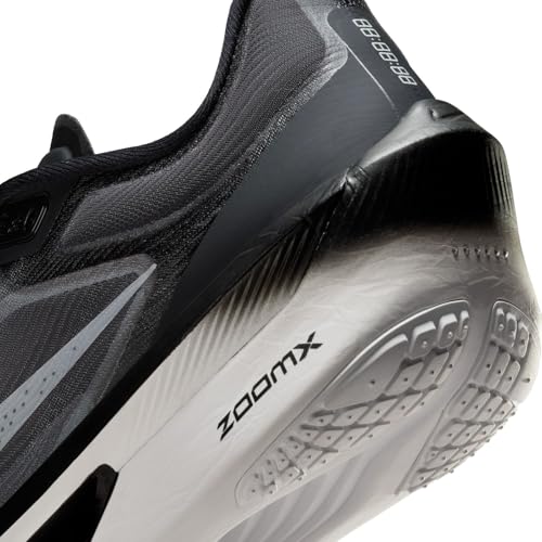 Nike Women's Zoom Fly 6 Road Running Shoes, Black White Lt Smoke Grey, 6.5