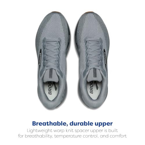 Brooks Men’s Ghost AMP Neutral Running Shoe - Primer/Ebony/Oyster - 10 Medium