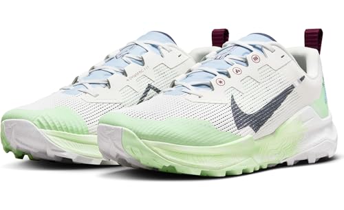 Nike Men's React Wildhorse 8 Running Shoes, Summit White Thunder Blue Vapor Green, 7.5 Men - alternate view 6