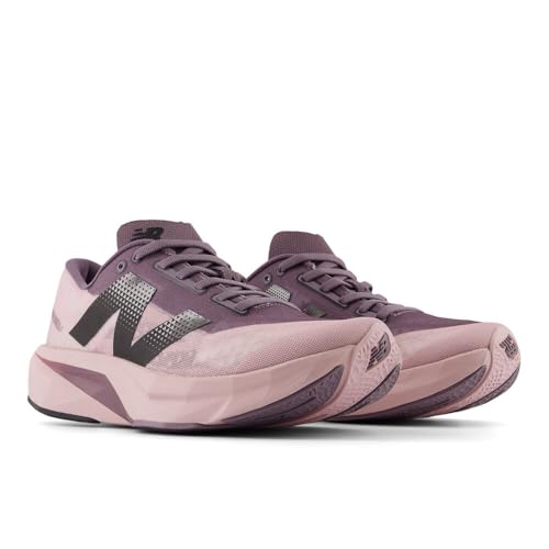 New Balance Women's FuelCell Rebel V4 Running Shoe, Twilight Haze/Dark Ice Wine/Black, 9.5 M