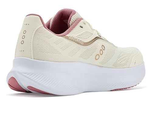 Saucony Women's Cohesion 18 Sneaker, Vanilla/Mauve, 9