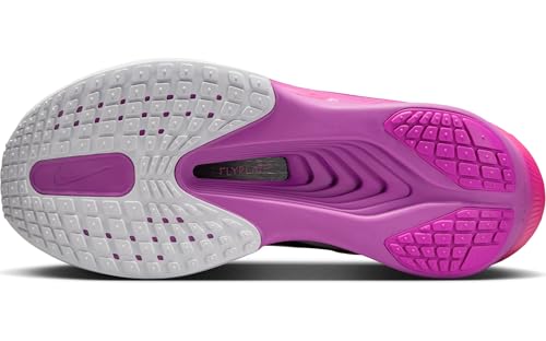 Nike Women's Zoom Fly 6 Competition Running Shoes, White Black Vivid Grape Hyper Pink, 9