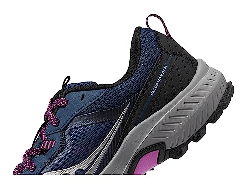Saucony Women's Excursion Tr16 Sneaker, Navy/Razzle, 9