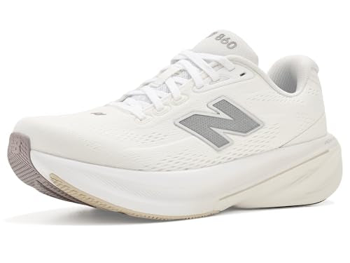 New Balance Women's Fresh Foam X 860v15 Running Shoe, Nb 103 White/Silver Metallic, 9.5