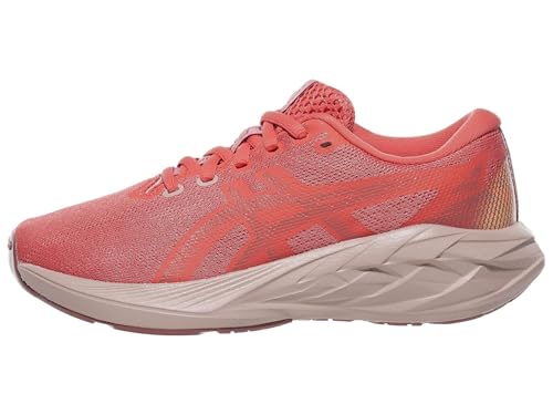 ASICS Kid's NOVABLAST 5 Grade School Running Shoe, 4.5, Dark Pink Clay/Rubble RED