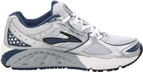 Brooks Men's Addiction 10 Running Shoe,Dark Denim/Primer Grey/Silver/White,7 B US