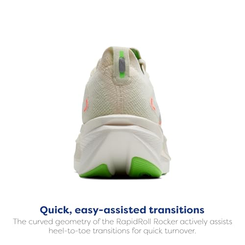 Brooks Men's Hyperion Max 3 Neutral Running Shoe - Coconut/Green Gecko/Pink Clay - 12.5 Medium