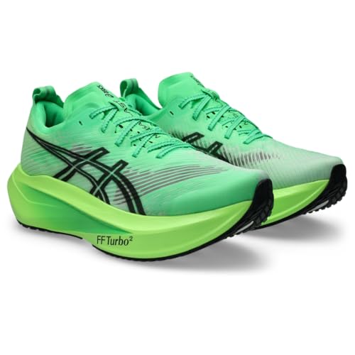 ASICS Unisex MEGABLAST Running Shoes, 8.5M / 10W, Vital Green/Black