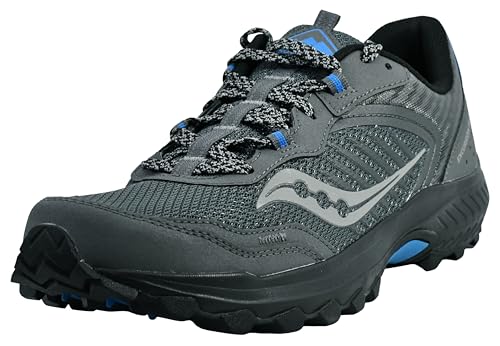 Saucony Men's Excursion TR15 Trail Running Shoe, Shadow/Royal, 11