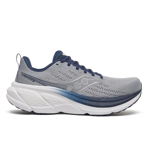 Saucony Men's Hurricane 25 Sneaker, Flint/Navy, 11 Wide
