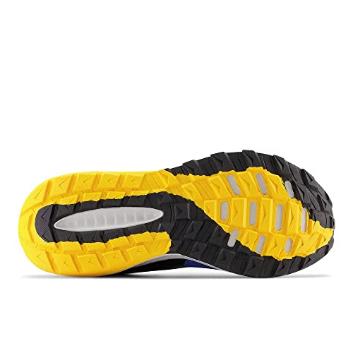 Men's New Balance DynaSoft Nitrel v5 Trail Shoes in Marine Blue/Black/Sunflower alternate view 6