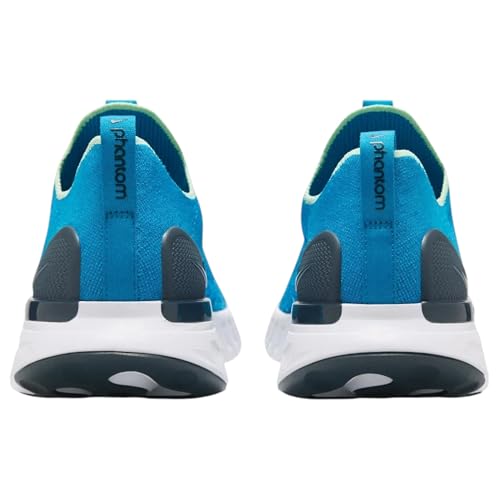 Nike React Phantom Run Flyknit 2 Men's Road Running Shoes (CJ0277-402, Blue Orbit/Vapor Green/Deep Ocean/Blue Orbit) Size 9.5