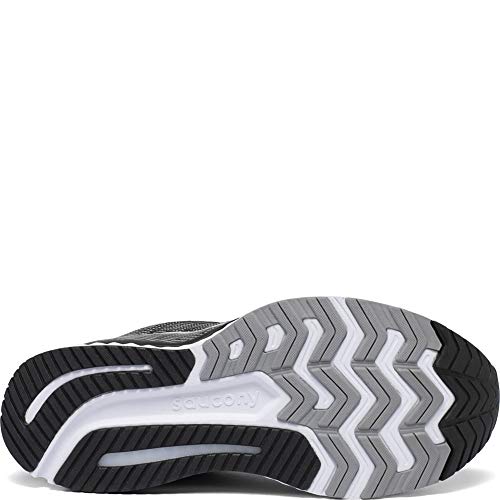 Saucony Women's Guide 13 Sneaker, Black/White, 5.5
