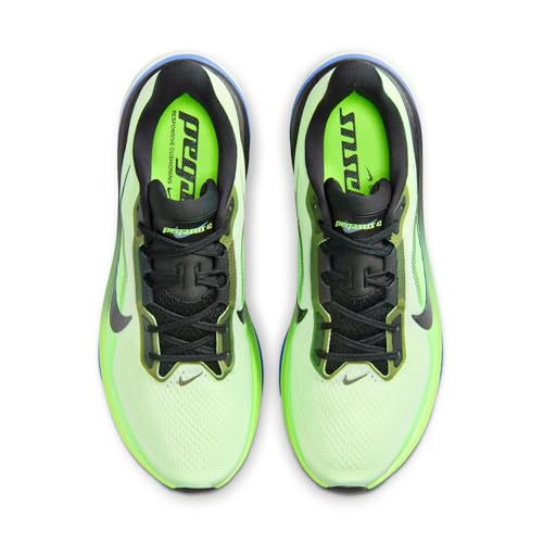 Nike Men's Air Zoom Pegasus 42 Sneaker, Volt Tint/Black Spruce/Sapphire, 10