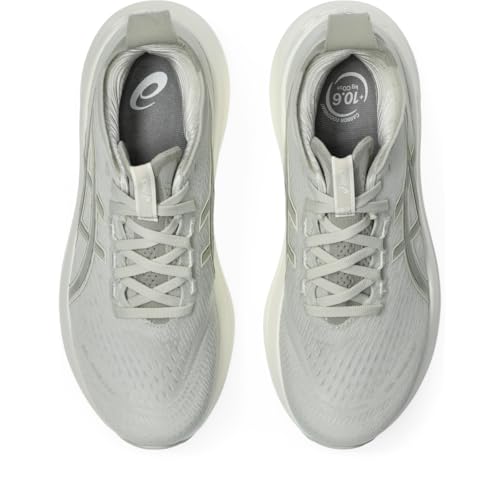 ASICS Women's Gel-Nimbus 27 Running Shoes, 9, Lake Grey/White SAGE