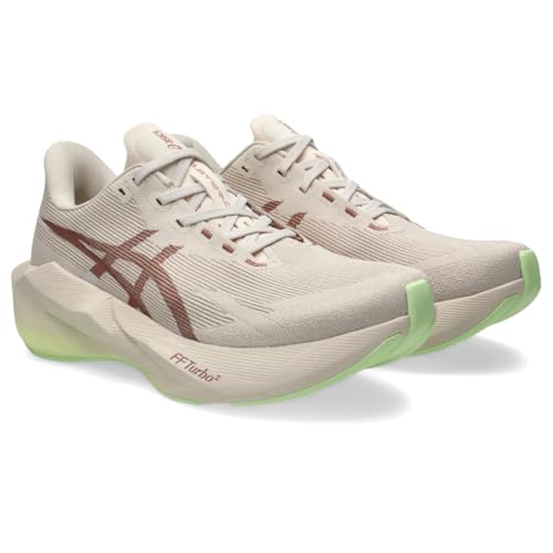 ASICS Women's NOVABLAST 6 Wide Running Shoes, 9, Rose DUST/Illuminate Yellow