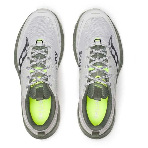 Saucony Men's Ride Tr2 Sneaker, White/Olivine, 11