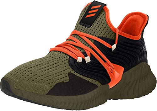 adidas Alphabounce Instinct Cl Mens Shoes Size 13, Color: Olive/Team Orange/Black-Green