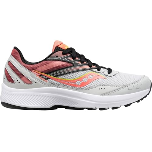 Saucony Women's Cohesion 15 Running Shoe, Fog/Sunstone, 10