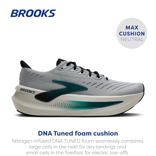 Brooks Men’s Glycerin Max 2 Neutral Running & Walking Shoe - Mist/Atlantic Deep/Coconut - 12 Medium - alternate view 2