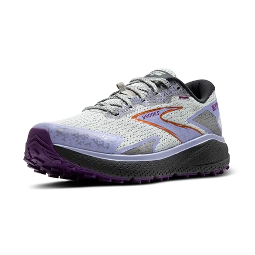Brooks Women’s Divide 5 Trail Running Shoe - Mercury/Ebony/Sweet Lavender - 6.5 Medium
