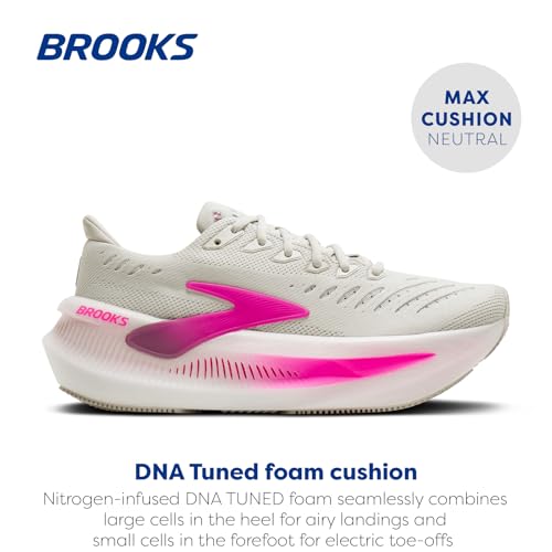 Brooks Women’s Glycerin Max 2 Neutral Running & Walking Shoe - Oyster/Argyle/Cyber Pink - 9 Medium