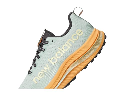 New Balance FuelCell SuperComp Trail v1 - Shoes for Women - Mesh Upper - Cotton Lining - Round Toe Silhouette Clay Ash/Dried Apricot/Dark Juniper 8 B - Medium