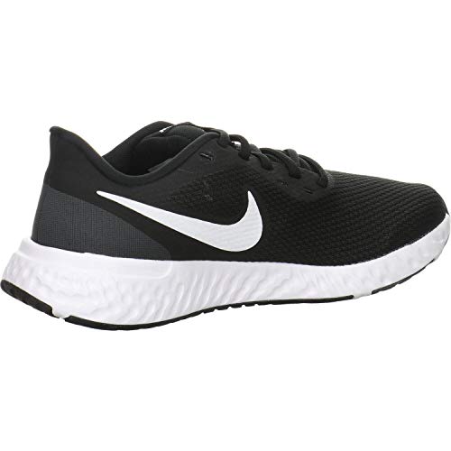 Nike Women's Women's Nike Revolution 5 Athletic Shoe, Black/White-Anthracite, 5 Regular US