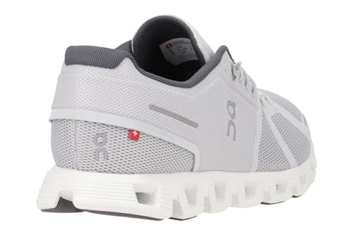 On Men's Cloud 5 Sneakers, Glacier/White, 14 Medium US