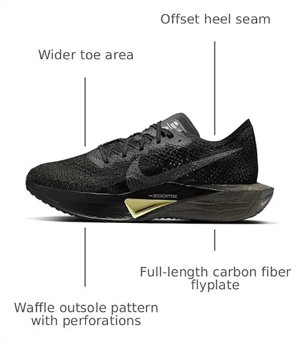 Nike Vaporfly 3 Men's Road Racing Shoes (HV6351-001, Black/Olive Aura/Metallic Medium Ash) Size 12