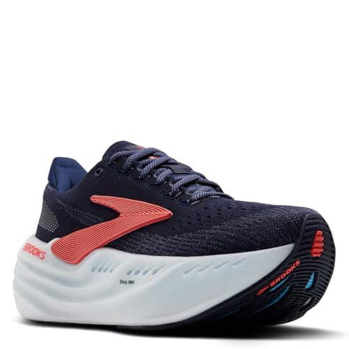 Brooks Women’s Glycerin Max Neutral Running & Walking Shoe - Peacoat/Blue Ribbon/Hot Coral - 9.5 Medium