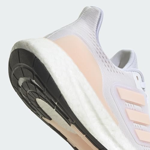 adidas Womens Pureboost 23 White/Wonder Quartz/Core Black 9.5