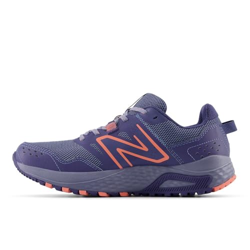 New Balance Women's 410 V8 Trail Running Shoe, Dream State/Sunfade Red/Dusk Shower, 6 M