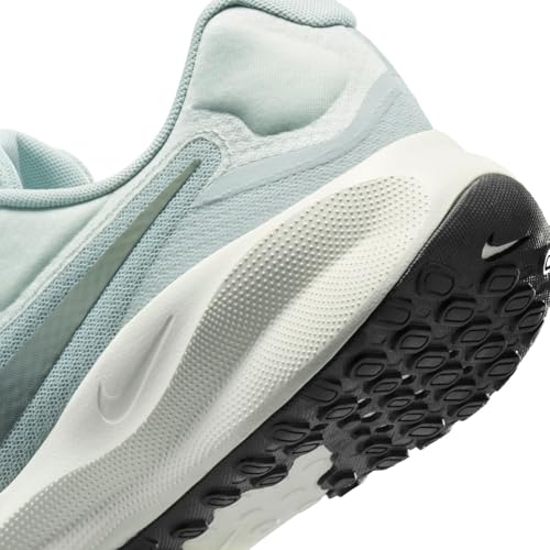 Nike Revolution 7 Men's Road Running Shoes (FB2207-011, Light Silver/Light Army/Pale Ivory/Sequoia) Size 11.5