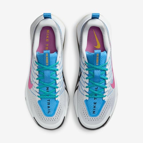 Nike Wildhorse 10 Men's Trail Running Shoes (FV2338-100, White/Black/University Blue/Playful Pink) Size 8.5 - alternate view 4